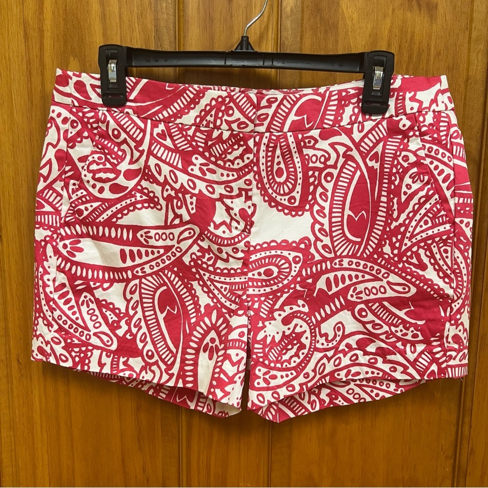 NWOT Telluride Clothing Co Shorts, Size 8, Pink and White